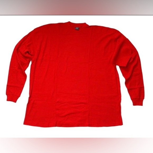 LIGHT WEIGHT LONG SLEEVE THERMO SHIRT / Color: Red - Picture 1 of 1